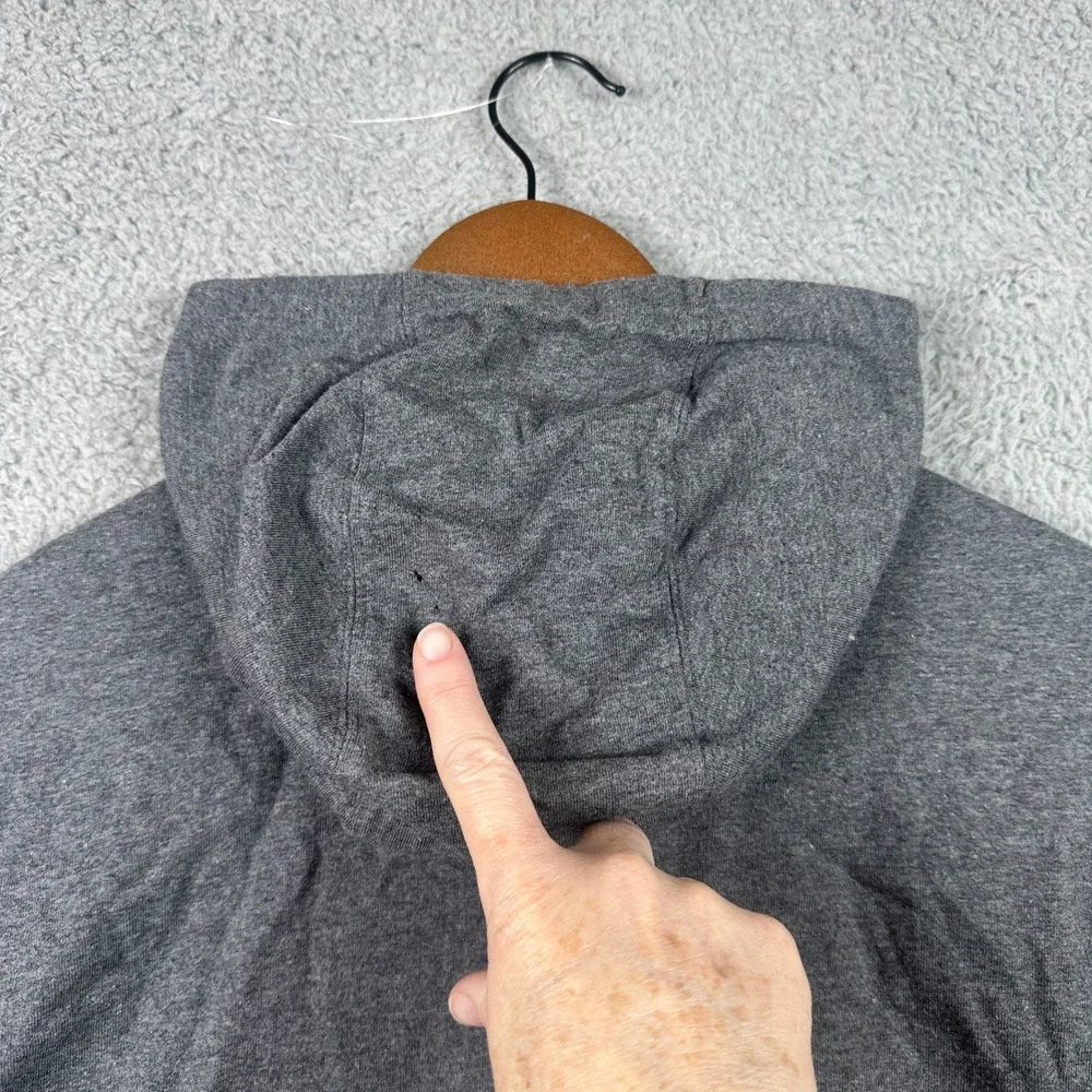 Nike Sportswear Full Zip Hoodie Mens XL‎ Gray Lightweight Jersey Sweatshirt